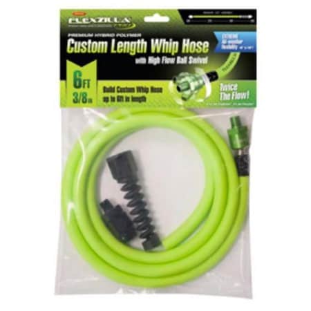Legacy Flexzilla Pro Custom Length Whip Hose with High Flow Ball Swivel LE98978